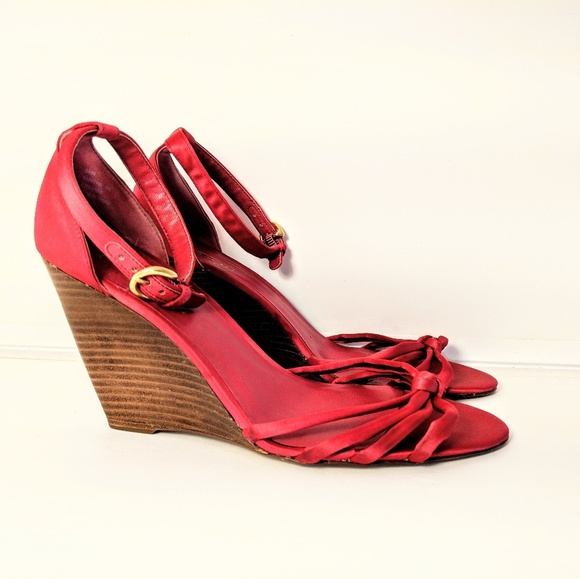 Coach Shoes Coach Tabitha Hot Pink Ankle Strapped Heels Poshmark